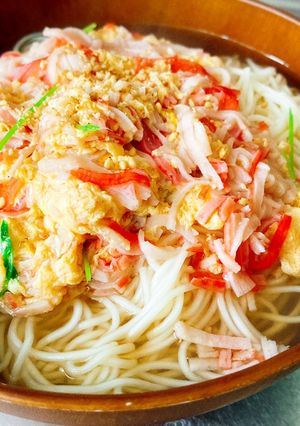 【10分でできる！】かに玉煮麺-レシピのメイン写真