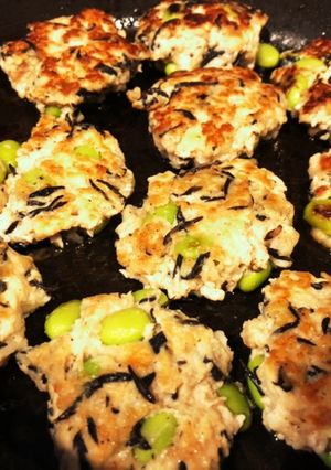枝豆ひじきの鶏団子-レシピのメイン写真
