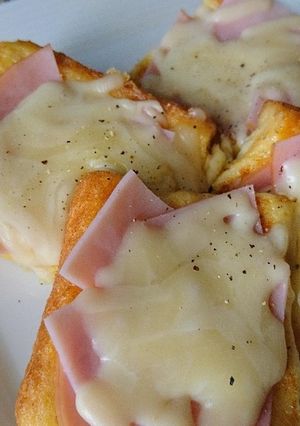 おひとり様!超簡単!クロックムッシュ風?-レシピのメイン写真