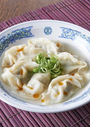 土鍋付き電子レンジでつくる「水餃子」-レシピのメイン写真