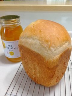 HB♪国産小麦粉ではちみつミルク食パン-レシピのメイン写真