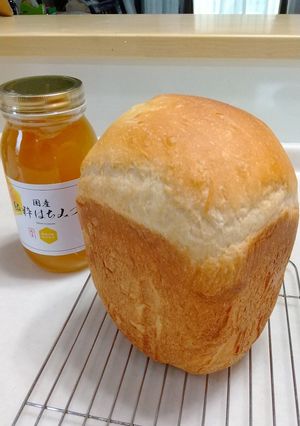 HB♪国産小麦粉ではちみつミルク食パン-レシピのメイン写真