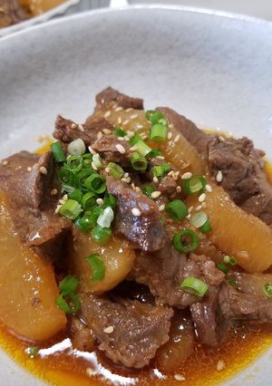 お二人さんの☆牛スジ大根甘辛煮！-レシピのメイン写真