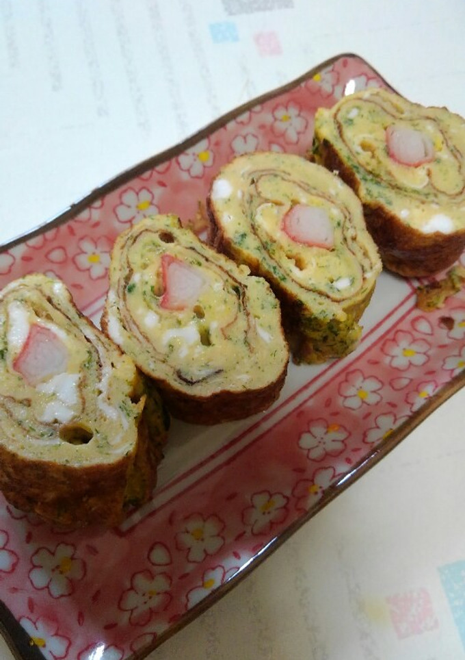 青のり＆かにかま卵焼き-レシピのメイン写真