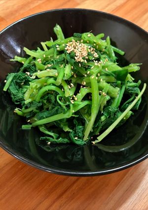 つる菜のお浸し からし醤油-レシピのメイン写真