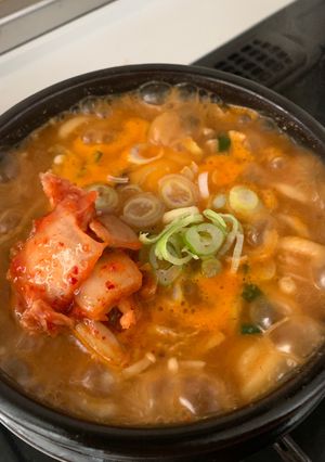 チゲうどん！トゥッペギで本格的-レシピのメイン写真
