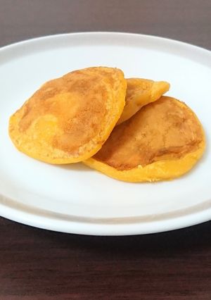 材料少なめ！かぼちゃのもちもち焼き-レシピのメイン写真