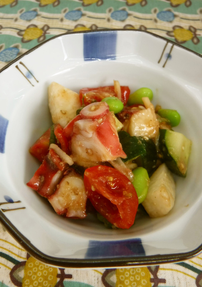 枝豆とたこの梅あえ-レシピのメイン写真