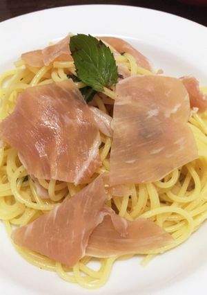 ハーブと生ハムのパスタ-レシピのメイン写真