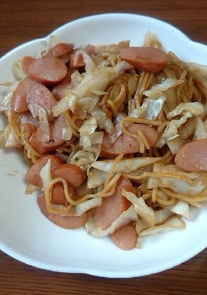 残り物 もっちり 焼きそば-レシピのメイン写真