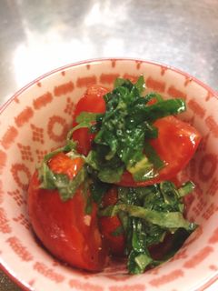 トマトの大葉和え-レシピのメイン写真