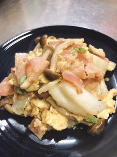 白菜とベーコンとしめじの卵炒め-レシピのメイン写真