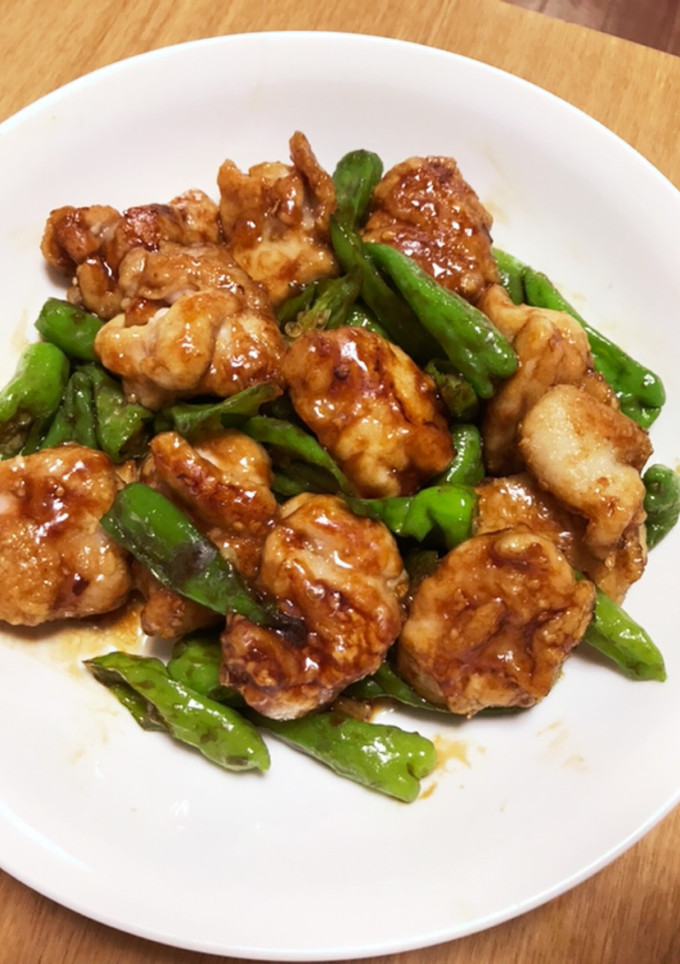 鶏もも肉とししとうのオイスターソース炒め-レシピのメイン写真