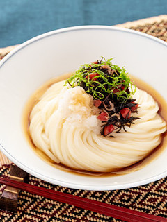 梅ひじきのぶっかけうどん-レシピのメイン写真
