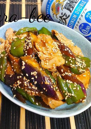 夏野菜と豚肉の甘辛スパイシークミン炒め-レシピのメイン写真