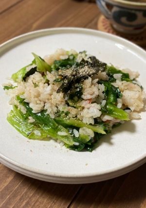 レタスと梅の簡単あっさりチャーハン-レシピのメイン写真