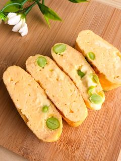 幸せ♡よくばり枝豆とチーズの卵焼き-レシピのメイン写真
