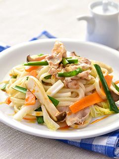 お酢で仕上げる焼きうどん-レシピのメイン写真
