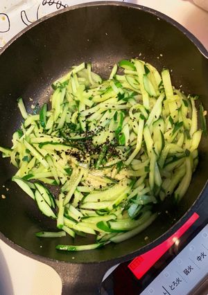 きゅうり 鶏ガラ炒め 消費-レシピのメイン写真
