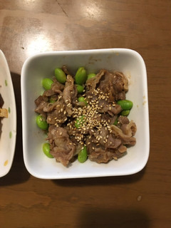 ジューシー!牛肉の枝豆の炒め物-レシピのメイン写真