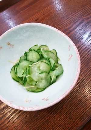 きゅうりの塩もみ生姜入り-レシピのメイン写真