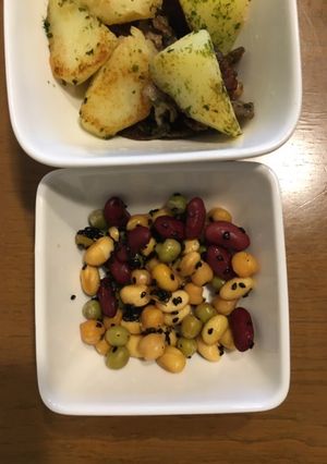 レンジで簡単！サラダ豆の甘煮-レシピのメイン写真