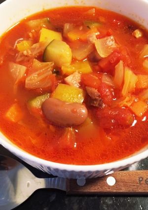 野菜たっぷりトマトスープ-レシピのメイン写真