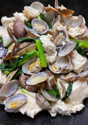 豆腐とあさりの中華蒸し-レシピのメイン写真