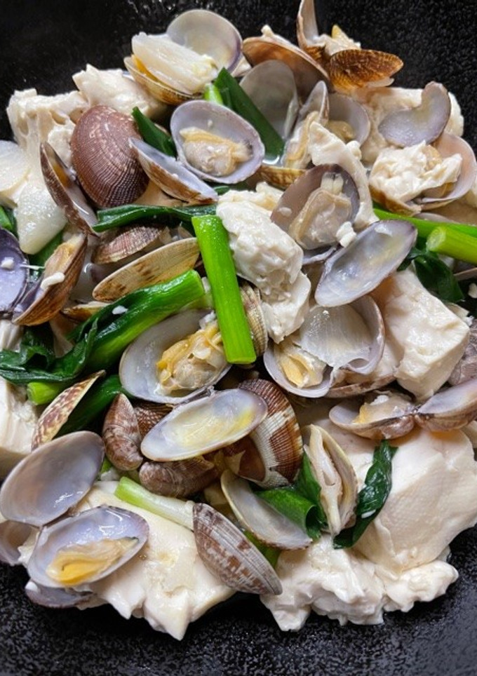 豆腐とあさりの中華蒸し-レシピのメイン写真