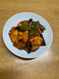 鶏肉と夏野菜の炒め物(チリソース風味)-レシピのメイン写真