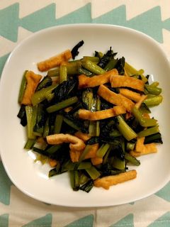 小松菜とうすあげの炒め煮-レシピのメイン写真