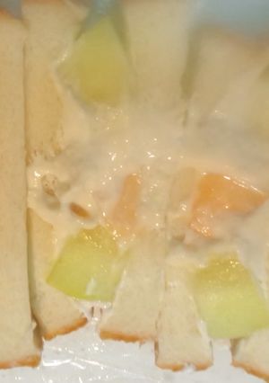 甘酒とクリームチーズでメロンサンド-レシピのメイン写真