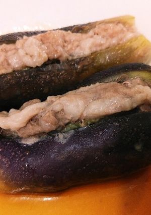 レンジで７分！ナスの豚肉挟み蒸し-レシピのメイン写真