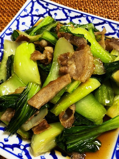 青梗菜と豚肉のナンプラー炒め-レシピのメイン写真