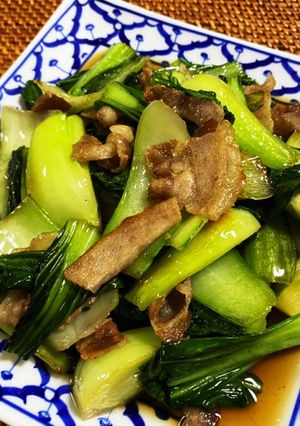 青梗菜と豚肉のナンプラー炒め-レシピのメイン写真