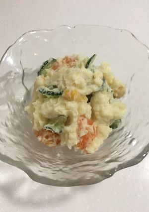 じゃがいも蒸して♪ポテトサラダ♪-レシピのメイン写真
