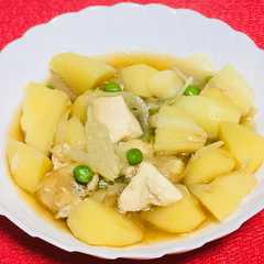 รูปของ 麺つゆで超簡単☆ヘルシー☆とりじゃが
