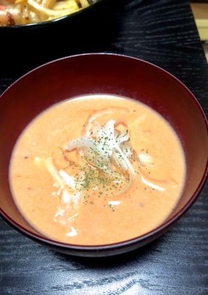 豆乳とトマトジュースのガスパチョの作り方-レシピのメイン写真