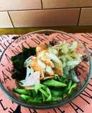 黒酢とレモン汁でさっぱり塩クラゲの酢の物