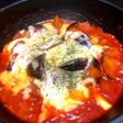 ナスとツナ缶のトマト煮込みチーズ乗せ