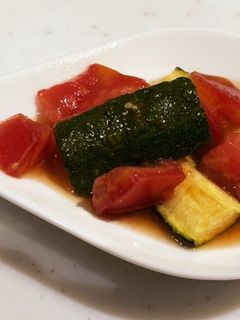 ズッキーニの揚げ浸し・トマト和え-レシピのメイン写真