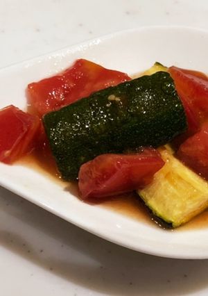 ズッキーニの揚げ浸し・トマト和え-レシピのメイン写真