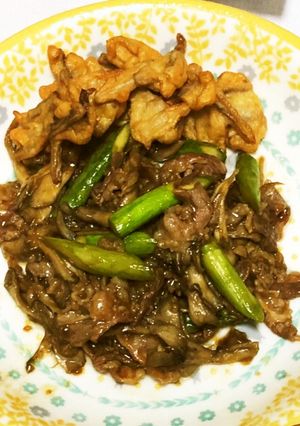 アスパラとお肉のオイスターソース炒め物-レシピのメイン写真