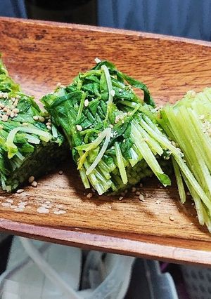豆苗 簡単レンジでチンするだけ-レシピのメイン写真
