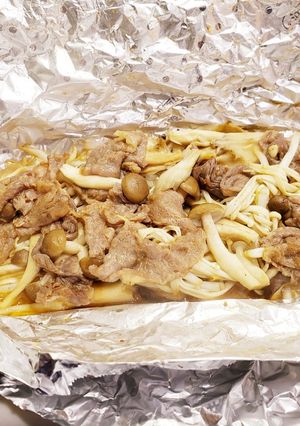 簡単♪牛肉と家にある物のホイル焼き-レシピのメイン写真