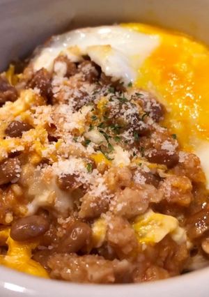 オートミールで簡単！納豆オムチャーハン-レシピのメイン写真