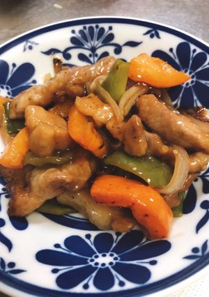 豚ロースの黒酢あん炒め-レシピのメイン写真
