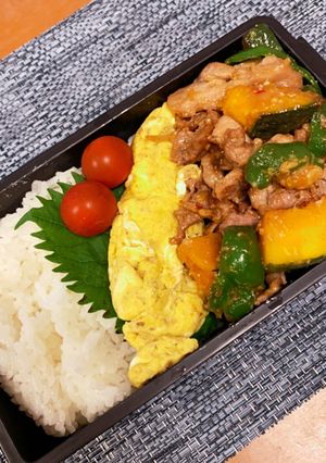 豚かぼピー味噌炒め　2020/07/14-レシピのメイン写真