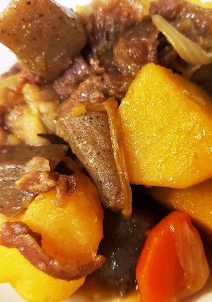 豚肉とじゃがいもとこんにゃくのほっこり煮-レシピのメイン写真