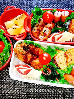 息子と娘のお弁当'20.7.14-レシピのメイン写真